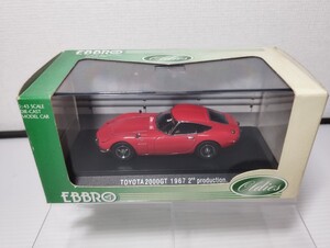 EBBRO TOYOTA 2000GT 1967 2nd レッド エブロ トヨタ