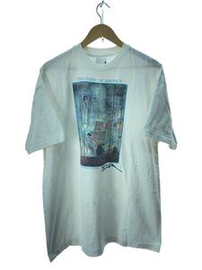 Hanes◆90S/DISCOVER OF AMERICA/サルバドールダリ/VINTAGE Tシャツ/XL
