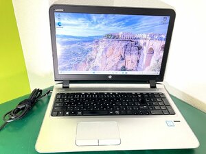 【埼玉発送】【動作確認済】HP / HP ProBook 450 G3 / Intel(R) Core(TM) i3-6100U CPU@2.30GHz 2.30GHz / 4GB / HDD500GB / Windows11Pro