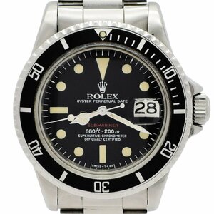 ロレックス サブマリーナデイト アンティーク 赤サブ Ref1680 Cal.1570 シリアル37 1972年 Mark6 黒 ROLEX Submariner Date Black C003227