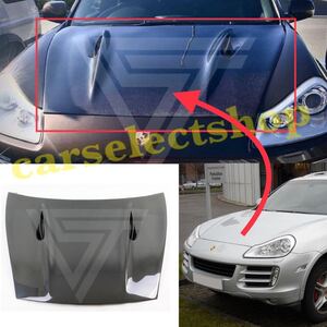 NEWカスタム●PORSCHE カイエン 957 リアルカーボン ボンネット テックスタイル 初代カイエン[2006-2009] PORSCHE CAYENNE 高品質◎