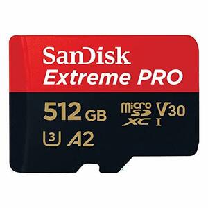 マイクロSD 512GB サンディスク Extreme PRO microSDXC A2 SDSQXCZ-512G 海外