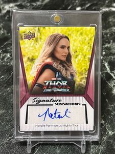 2024 upper deck marvel studios series 2 Natalie Portman as Mighty Thor signature sensations 直筆サインカード auto ssp ナタリー