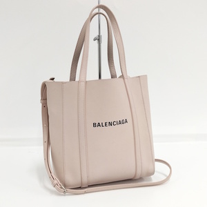 BALENCIAGA エブリデイトート ピンク レザー XXS 551815