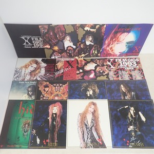 X JAPAN ポスター FILM GIGS 1993 VISUAL SHOCK 攻撃再開 15枚入り LAWSON PRESENTS【IO