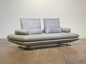 -sd738｜ligne roset 名作 ROSETPRADO/ロゼプラド ジャガードファブリック トリプルバックダブルソファ｜リーンロゼ Cassina ACTUS シボネ