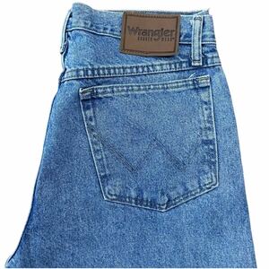 WRANGLER ラングラー ストレートジーンズ W33 USA規格 ブルー デニムパンツ (OL269)