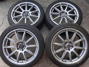 鍛造 ブリジストン プロドライブ GC-010E 7.5J +48 PCD100 215/45R17 カローラスポーツ レガシィ オーパ CT200 ウィッシュ BRZ FT86 *115ii