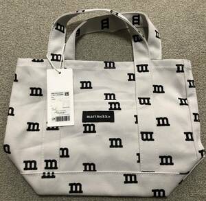 レターパック♪マリメッコ♪marimekko♪限定人気終了柄 mロゴマニア　mini peruskassi　手提げ　トートバッグ　鞄