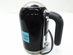 ★動作品 DeLonghi デロンギ 電気ケトル ケーミックス リッチブラック ZJX650J-BK 1L 1216-341E□ @80★