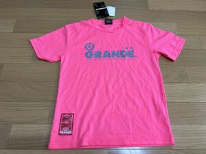 タグ付き　グランデ　半袖Tシャツ 140センチ トップス　キッズジュニア　スポーツ　サッカーフットサル GRANDE