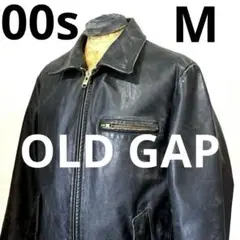 M 良品 00s OLD GAP オールドギャップ レザー スポーツ ジャケット