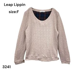 Leap Lippin リープリッピン　シャツ　ニット　長袖　FREE おしゃれ