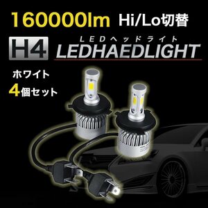 バイク用H4 LEDヘッドライト 交換バルブ 爆光 白光474