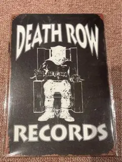 DEATH ROW RECORDS ブリキ看板　新品