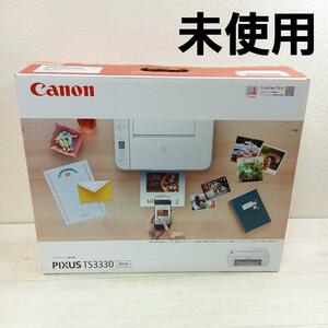 未使用◎Canon インクジェットプリンター PIXUS TS3330WH 白