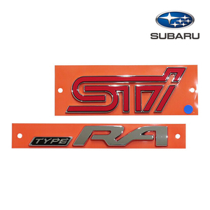 USスバル純正 WRX STI S4 限定車 Type RA リアエンブレム VAB VAG VA SUBARU USDM