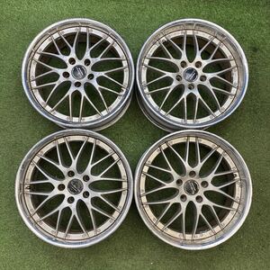 【0497】18インチ 8.0 9.0　SPEED STAR VS ベルブレート　スピードスター　18×8.0 +41 / 18×9.0 +49　PCD114.3 5穴　ハブ径74　中古4本