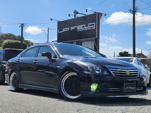 【諸費用コミ】:★熊本★菊陽町★中古車★ クラウンハイブリッド 3.5 Ｇパッケージ TEIN車高調 FSRモデリス