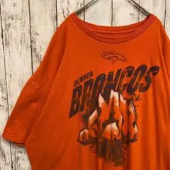 アメリカ古着 NFT フロントプリント オレンジ Tシャツ 3XL