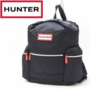 ◆HUNTER ハンター ナイロン トップクリップ リュックサック デイパック 黒 ブラック