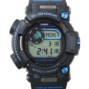 [中古] カシオ G-SHOCK フロッグマン GWF-D1000B-1JF デジタル タフソーラー 電波時計 ダイブコンピューター 耐衝撃 黒 Gショック CASIO