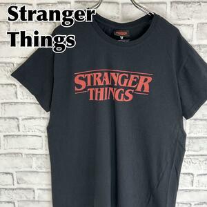 Stranger Things ストレンジャーシングス ロゴ Tシャツ 半袖 輸入品 春服 夏服 海外古着 映画 洋画 海外ドラマ 未知の世界 超常現象