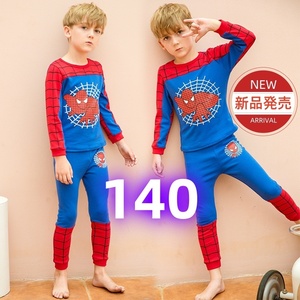 スパイダーマン パジャマ 上下セット 長袖 キッズ用 ルームウェア 140cm