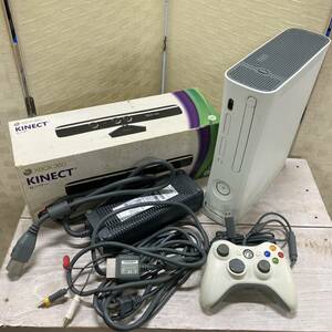 X BOX 360 本体 コントローラー KINECT センサー 現状品 動作未確認 ジャンク扱い/041-11