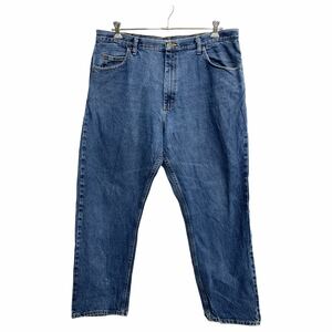 Wrangler デニムパンツ W40 ラングラー リラックスフィット ビッグサイズ インディゴ コットン 古着卸 アメリカ仕入 2312-681