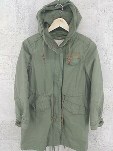 ■ green label relaxing グリーンレーベルリラクシング UNITED ARROWS 長袖 モッズ コート 36 カーキ *