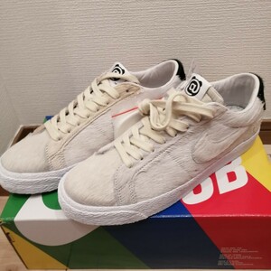 【新品】 NIKE MEDICOM TOY SB BLAZER LOW BEARBRICK ナイキ メディコムトイ コラボ ブレザー ベアブリック 26cm 白 ホワイト CZ4620-200