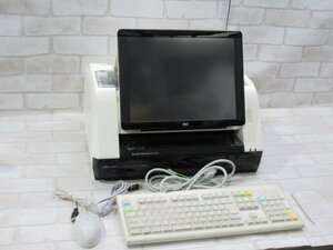 Ω 新DC 0819t 保証有 東芝TEC【 SJ-8500-R 】テック 事務コン キーボード / 電源ケーブル / マウス / タッチペン 動作OK