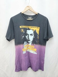 ◇ HYSTERIC GLAMOUR ヒステリック ボックスロゴ 半袖 Tシャツ カットソー サイズM ブラック パープル レディース P