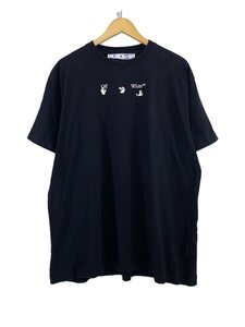 OFF-WHITE◆Tシャツ/XS/コットン/BLK/OMAA038S21JER003