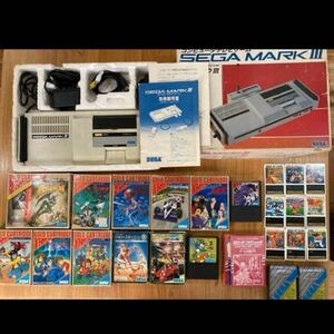 SEGA MARKⅢ セガ マークIII　セガマーク３　ソフト２１本付き！　レトロゲーム　激レア　カードホルダー２個付き！　北斗の拳　