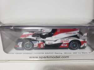 新品 1/43 スパーク TOYOTA TS050 HYBRID No.8 TOYOTA GAZOO Racing Winner 24H Le Mans 2018