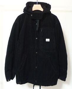 Engineered Garments エンジニアードガーメンツ Charcoal 別注 EG BENCH JACKET CORDUROY フーデッド ベンチ ジャケット XS BLACK