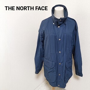 THE NORTH FACE ザノースフェイス マウンテンパーカー アウター ジップ ボタン 紺色 ネイビー L メンズ