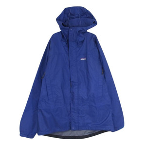 patagonia パタゴニア 01AW 83496 01年製 刺繍タグ SUPER PLUMA JACKET スーパープルマ ジャケット ナイロンジャケット ブルー系 M【中古】