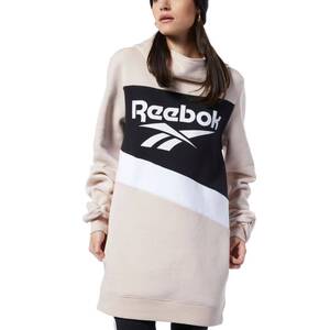 Reebok リーボック　クラシックス ベクター フーデッド ドレス [Classics Vector Hooded Dress] パーカーワンピース　ピンクベージュ