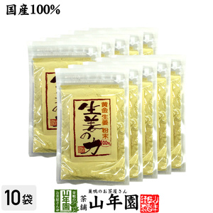 しょうが 粉末 国産 生姜の力 55g×10袋セット しょうが ショウガオール 冷え 温活 送料無料