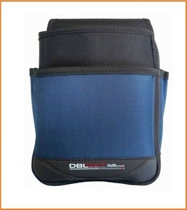 DBLTACT 腰袋 2段 DT-02-BL ブルー 腰回り道具入れ 工具ポケット 工具収納 摩擦に強いバリスティック加工