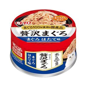 （まとめ買い）いなばペットフード CIAO チャオ 贅沢まぐろ まぐろ ほたて味 60g 猫用フード 〔×24〕