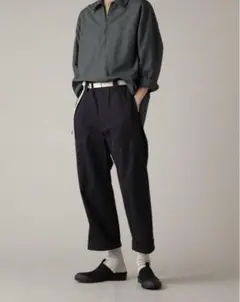 MHL. 【マーガレットハウエル　パンツ】 L ネイビー DRY COTTON