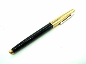 ■美品■ PILOT パイロット ペン先14K 14金 万年筆 筆記用具 文房具 ステーショナリー ブラック系×ゴールド系 DE2751