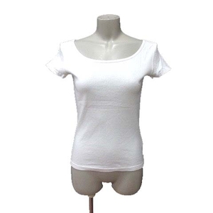 アニエスベー agnes b. Tシャツ カットソー フレンチスリーブ T1 白 ホワイト /YK レディース
