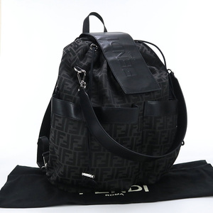 中古良品FENDI ストライク 7VZ056 AG0M F0NPN ブラック系 ランク：A us-2