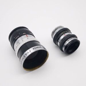 実用美品 Yashica CINE YASHINON 38mm F1.4 ＋ 13mm F1.4 シネDマウントレンズ2本セット #0195