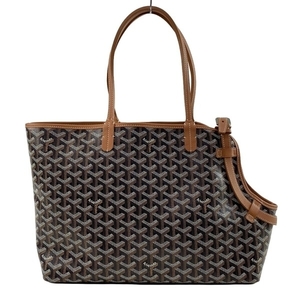 ゴヤール GOYARD トートバッグ CHIENGPMLTY01CL03P シアン・グリ バッグ レザー 黒×ブラウン ペット用バッグ SOA120212 バッグ